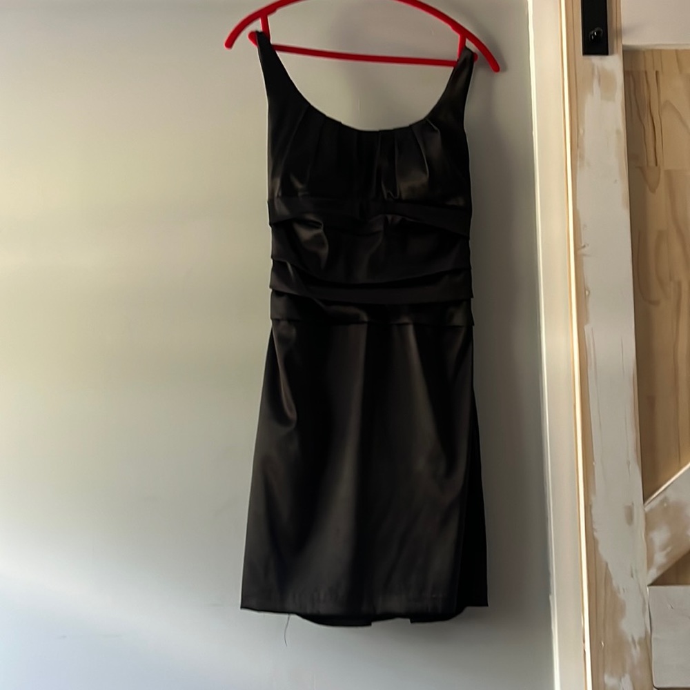 A B.Darlin black midi dress
